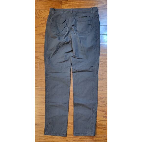 Eddie Bauer Women’s Size 8T Slightly Curvy Straight Leg Stretch Olive Gray - Picture 2 of 15